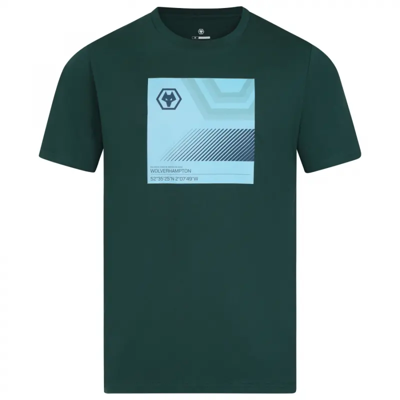 Wolverhampton Wanderers Store | Shop Official Molineux Location T-Shirt – Green Wolves Gear
